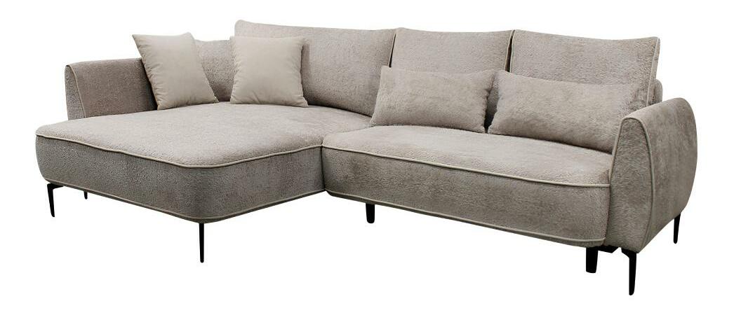 Rohová sedací souprava Montenegro (sivobéžová) (L)