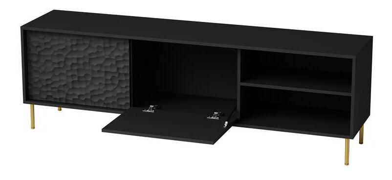 TV stolek Balle (černá + zlatá)