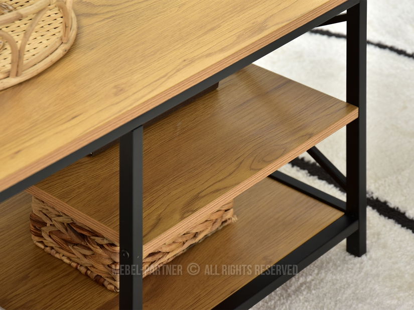 Konferenční stolek Jukky Stol (dub + černá)