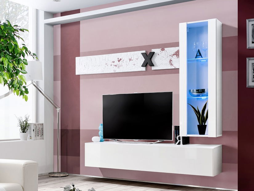 Obývací stěna Auckley 25 WW AI H2 (s osvětlením)