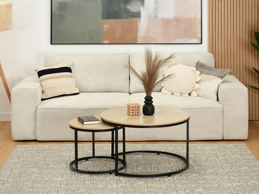 Konferenční stolek Klara (sonoma + černá)