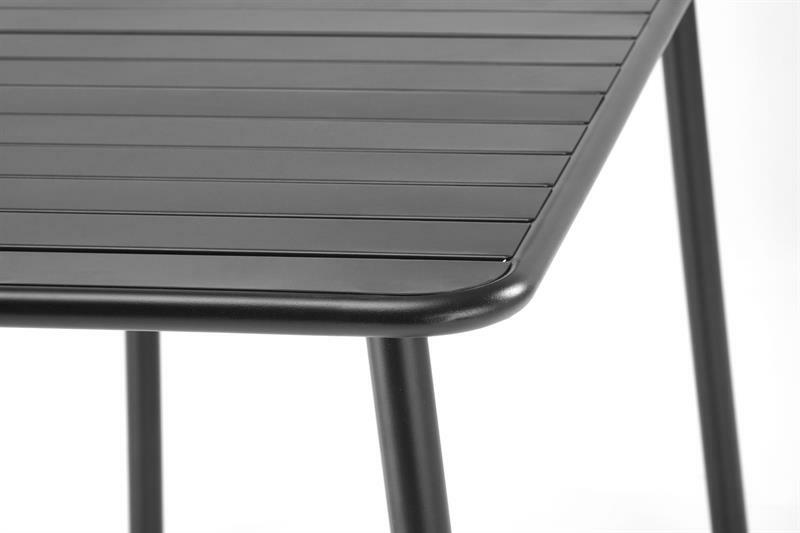 Zahradní stůl Basto 1 (černá) (pro 6 osob)