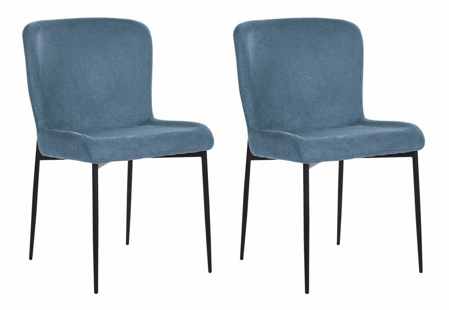 Set 2 ks jídelních židlí Adana (modrá)
