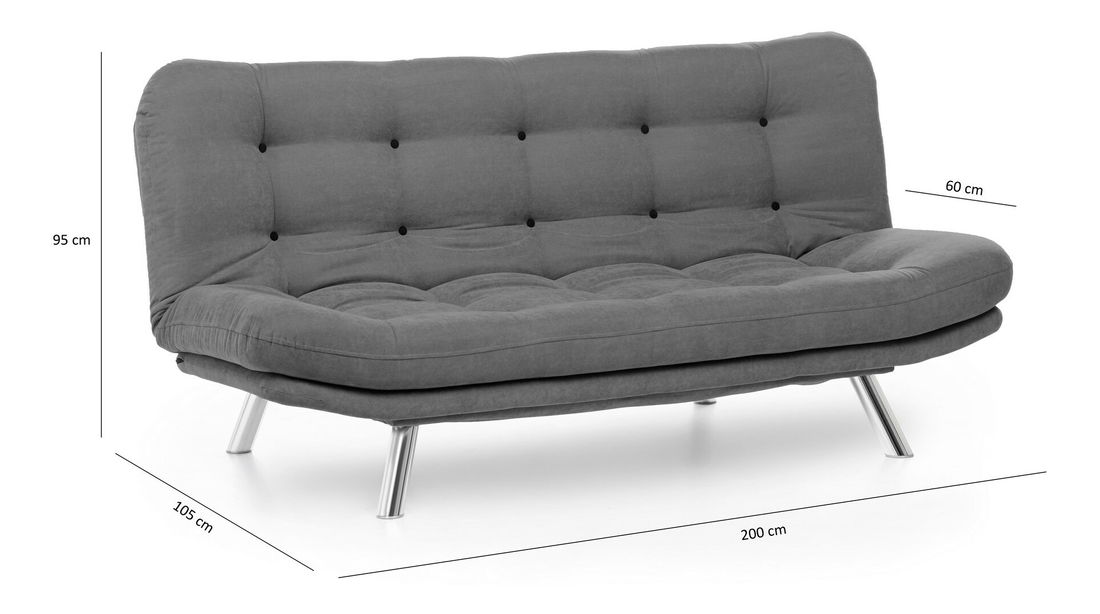 Třísedačka Mishike 2 (Šedá)