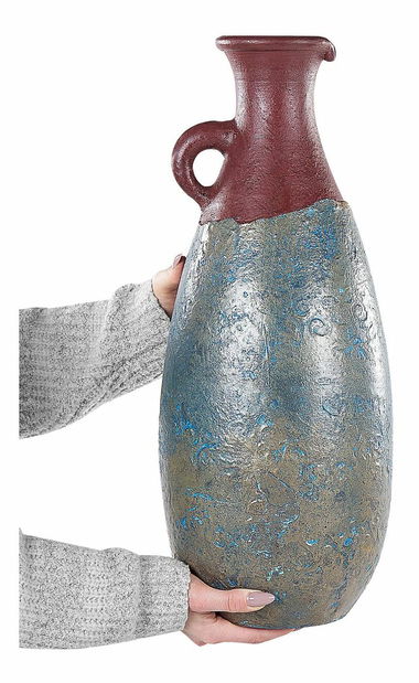  Váza 50 cm Veollia (modrá + hnědá)