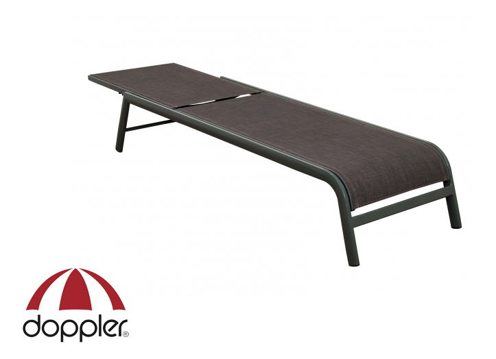 Zahradní lehátko Doppler Venedig (hliník) (hnědá)