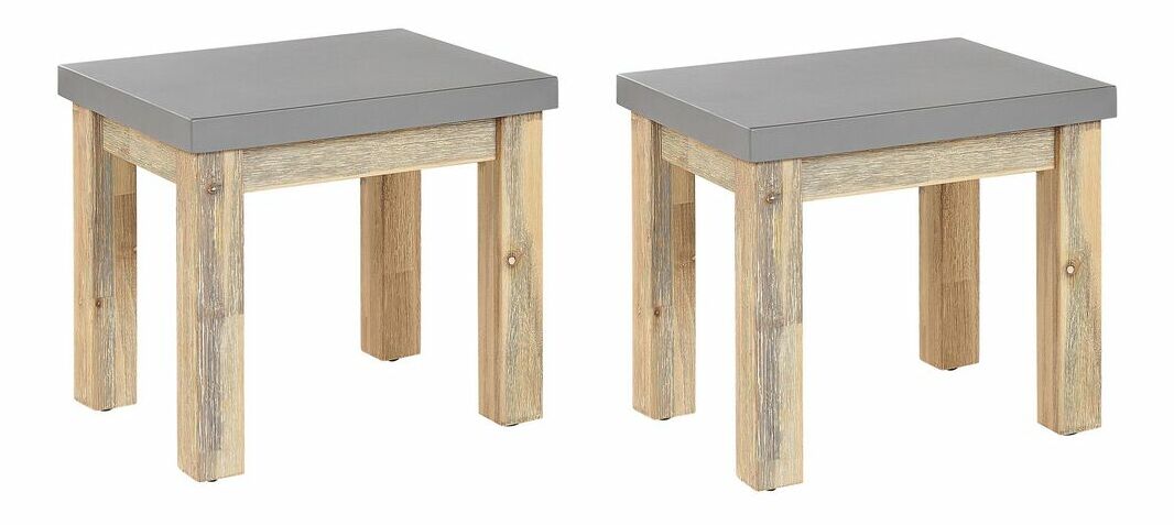 Set 2 ks. zahradních židlí Orlando (šedá)