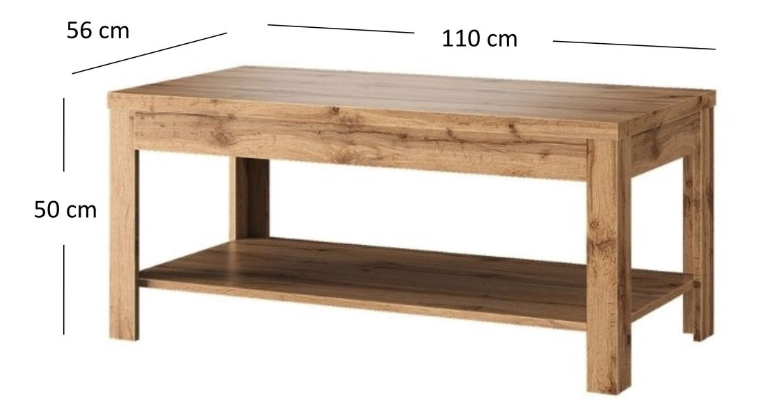 Konferenční stolek Chase (dub wotan)