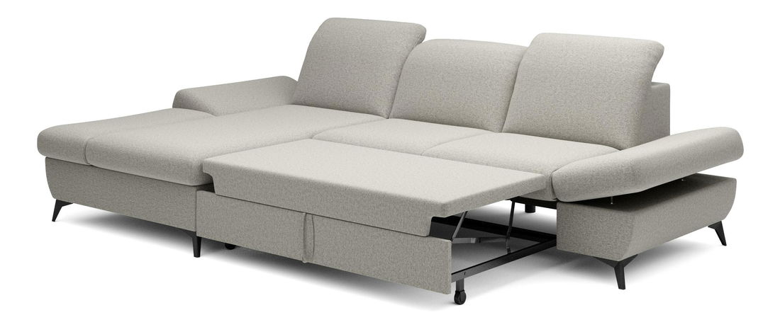 Rohová sedací souprava Harpie (šedá myší) (L)