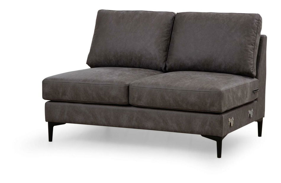 Rohová sedačka U Portobeno 1 (antracit + černá)