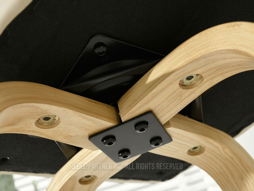 Barová židle CH38 (krémová + dub)