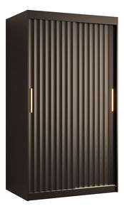 Šatní skříň 100 cm Riana Wa 1 120 (černá matná)