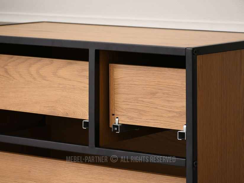 Komoda Soren Kom (dub + černá)