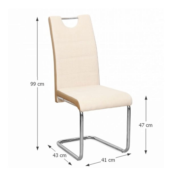 Jídelní židle Ive (béžová)