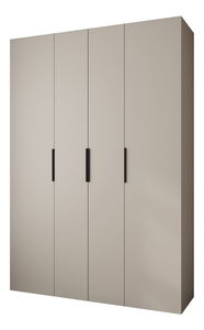 Šatní skříň 170 cm Carmela 40-4 (kašmír + černá)