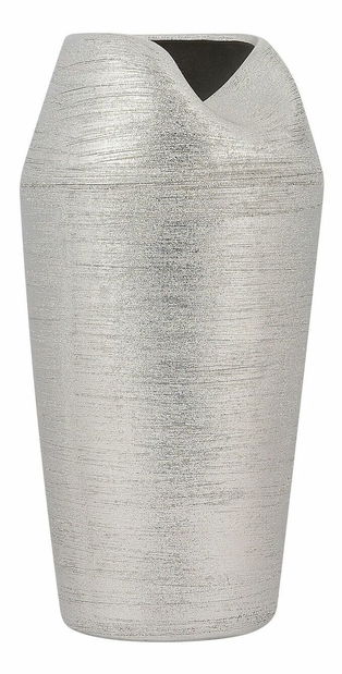 Váza AZEMMOUR 33 cm (sklolaminát) (stříbrná)