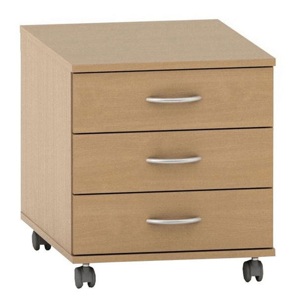 Skříňka na kolečkách Asista AS 016 buk