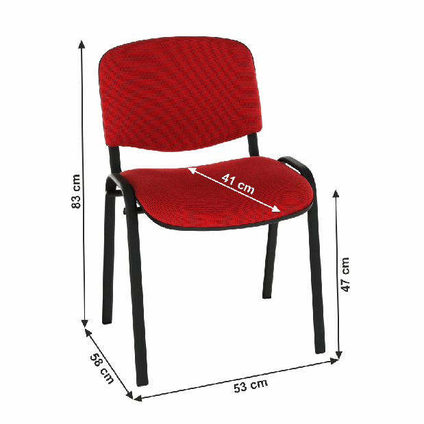 Konferenční židle Isior (červená)