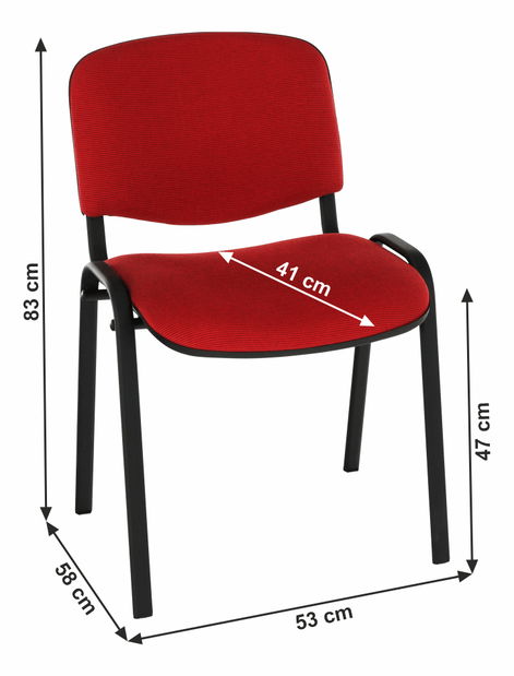 Konferenční židle Isior (červená)