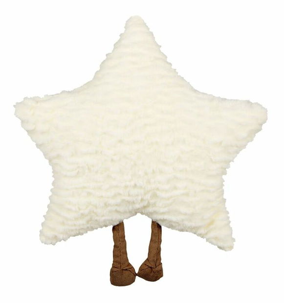 Ozdobný polštář 40 x 40 cm Staff (bílá)