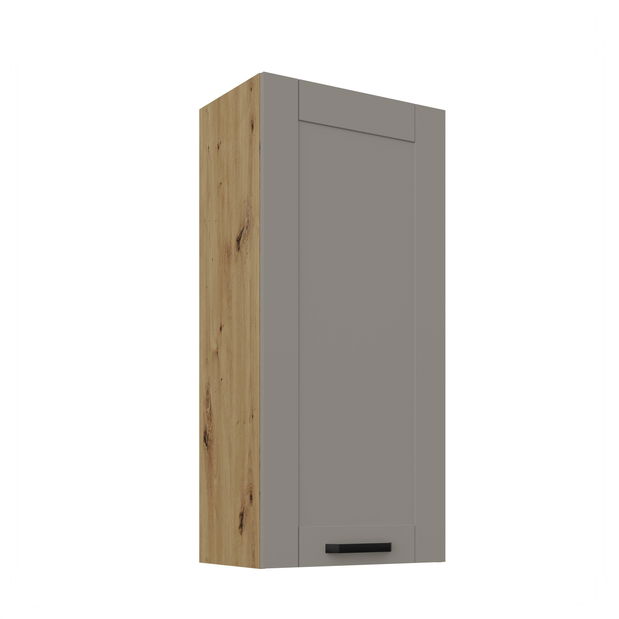 Horní kuchyňská skříňka Lucid 50 G-108 1F (korpus: dub artisan + front: mdf claygrey)