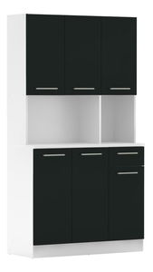 Kuchyňský kout Palermo NEW (bílá + černá)