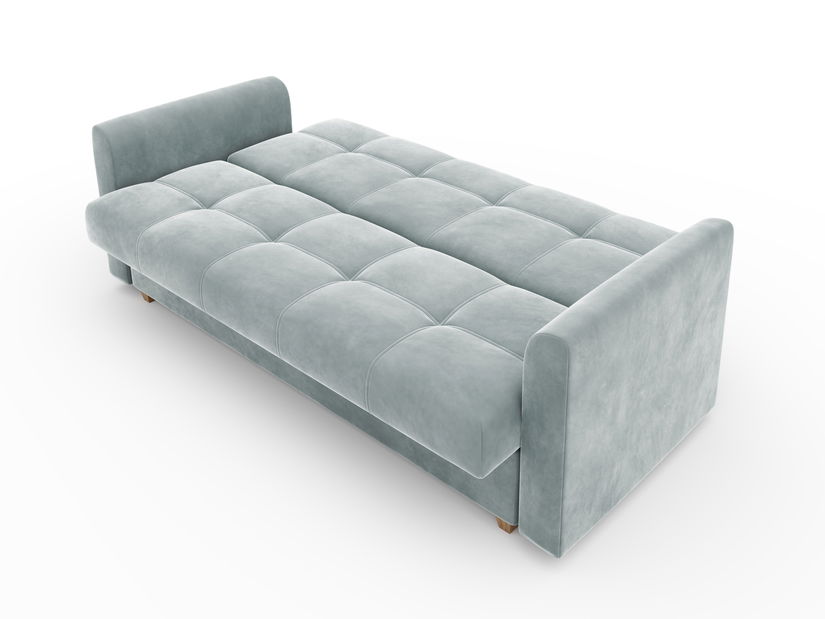 Pohovka dvousedačka Luna (bělavá modrá)