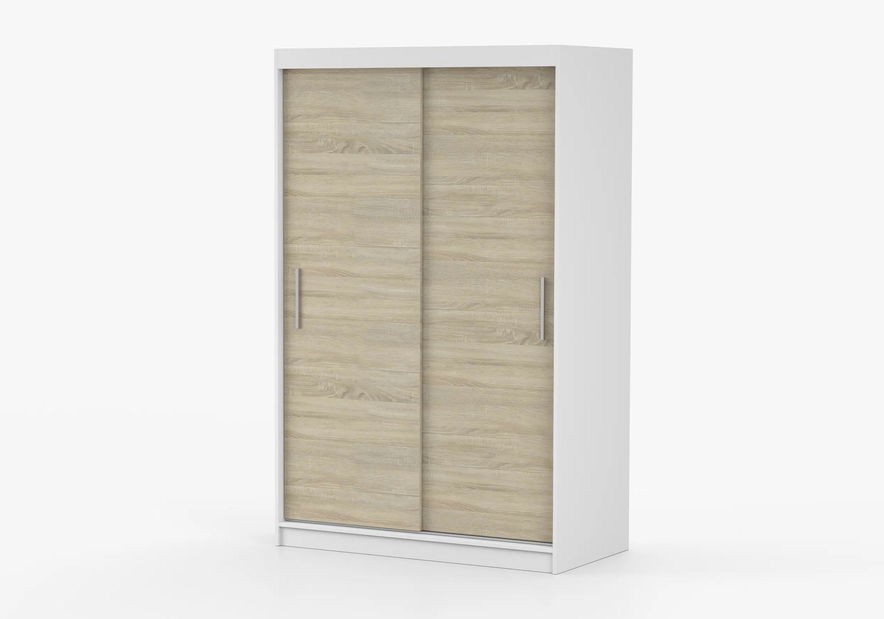 Šatní skříň Nestor 04 (bílá + dub sonoma)