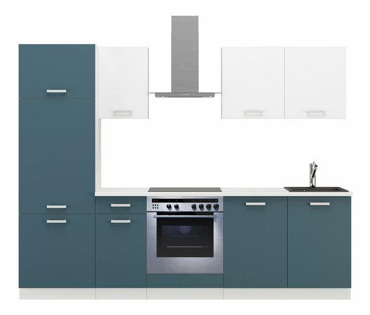 Kuchyňská linka 260 cm Tonislav Skagerrak Bílá 260 (modrá + bílá)