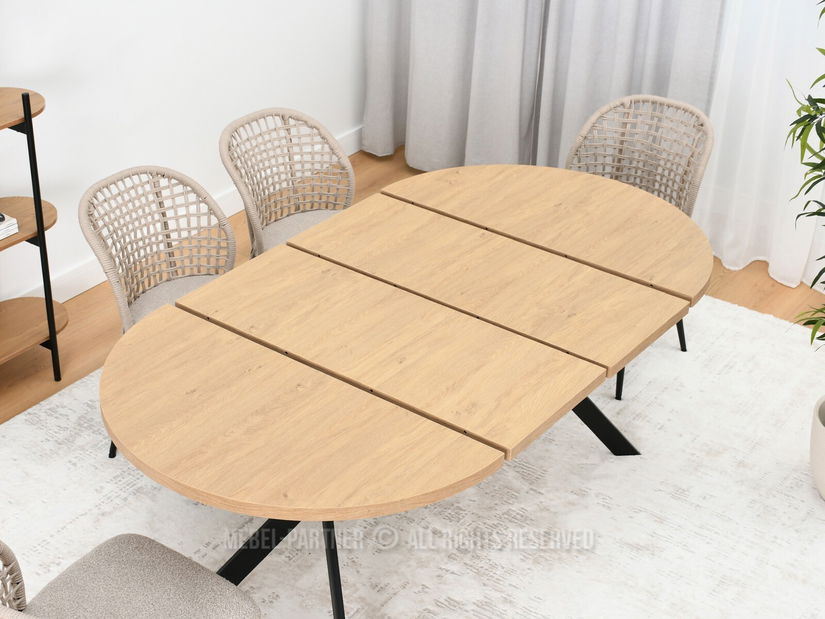 Jídelní stůl Rompa (dub + černá)