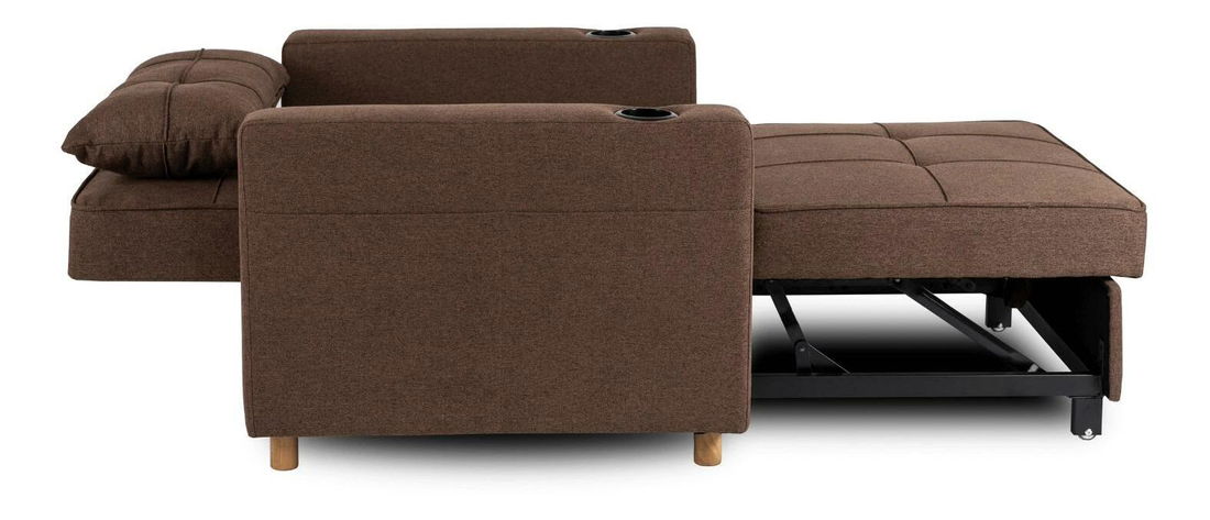 Rozkládací křeslo Suspendida (hnědá)