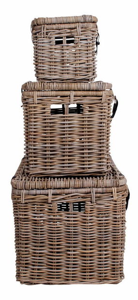 Set 3 ks košíků Dlavoria (šedá)