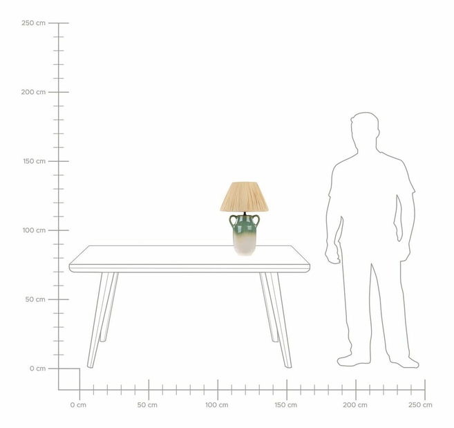 Stolní lampa Limza (zelená)