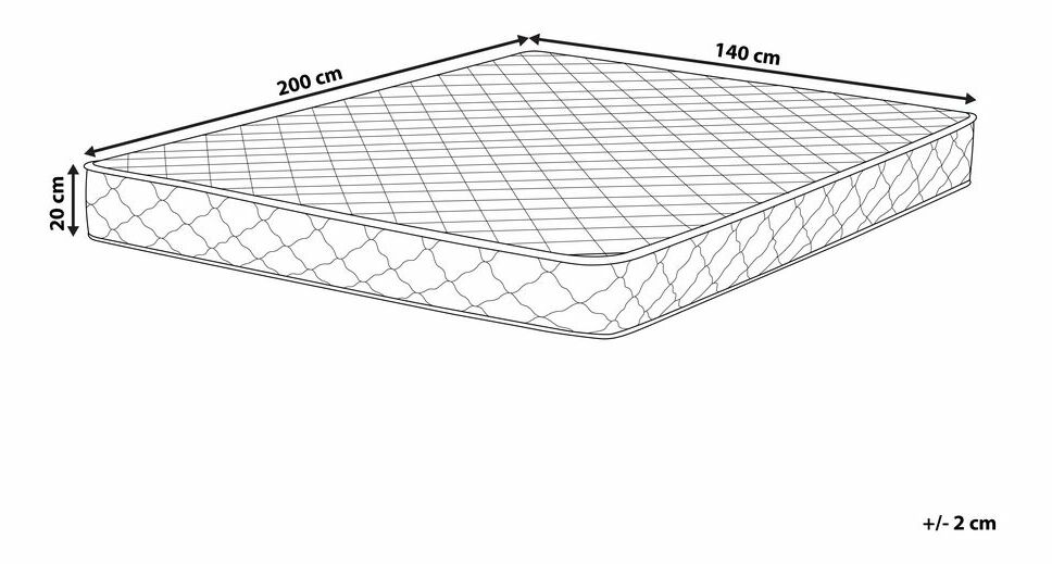 Taštičková matrace 140x200 cm DURUO