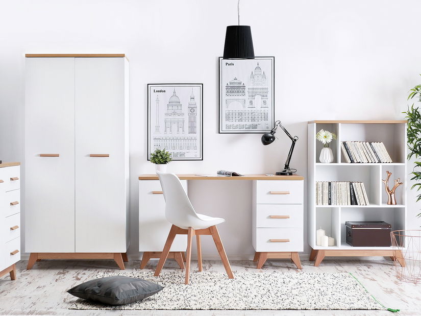 Regál Balones BG06 (bílá + dub)