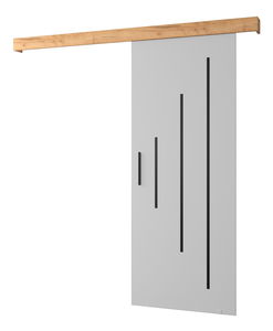 Posuvné dveře 90 cm Sharlene Y (bílá matná + craft zlatý + černá)