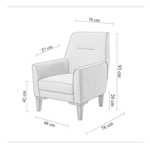 Křeslo Lesan S (antracit)