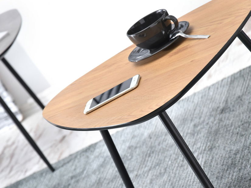 Konferenční stolek Rossi Zest Xl (dub + černá)