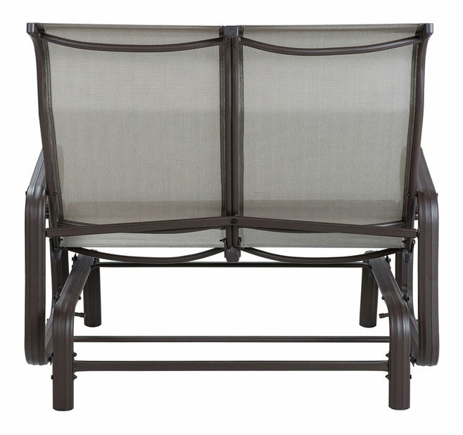 Zahradní lavice BORIO (hliník) (hnědá)