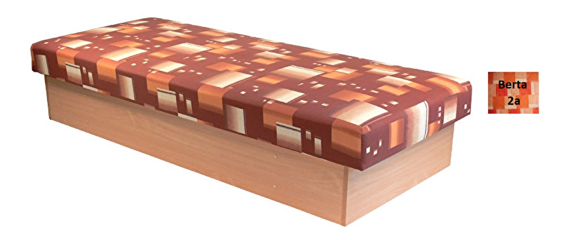 Jednolůžková postel (válenda) 80 cm Edna 12 (s pružinovou matrací)