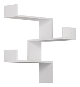 Rohový policový systém Lazarus (bílá)