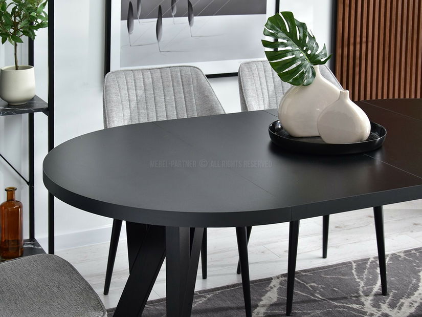 Jídelní stůl Bulgaria (černá + krémová)