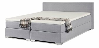 Manželská postel Boxspring 180 cm PREMIER (s matracemi) (světle šedá)