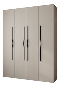 Šatní skříň 190 cm Carmela 40-2 (kašmír + černá)