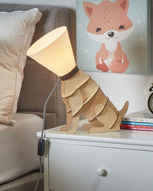 Stolní lampa Ixna (světle hnědá)