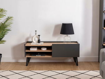 Příruční stolek Tilata 2 (dub safírový + antracit)