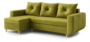  Rohová sedací souprava Eugenie (L) (limetková)