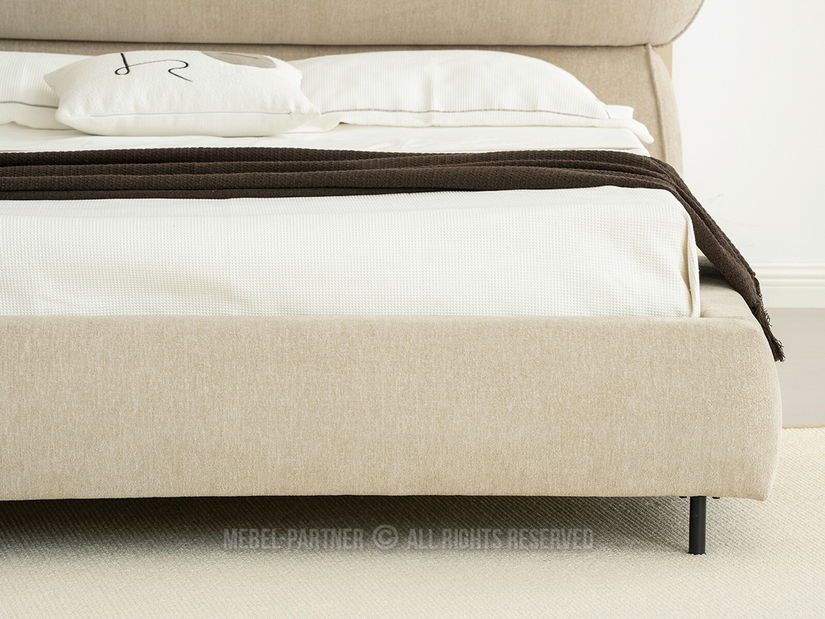 Manželská postel 160 cm Asesora 160 (béžová + černá)