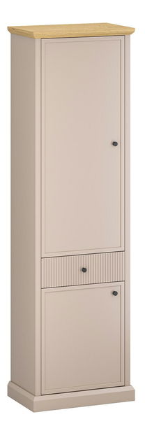 Policová skříň Indices (taupe + dub kamenný)