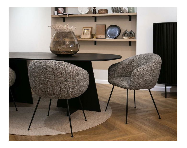 Jídelní židle Bari (černá + černá)